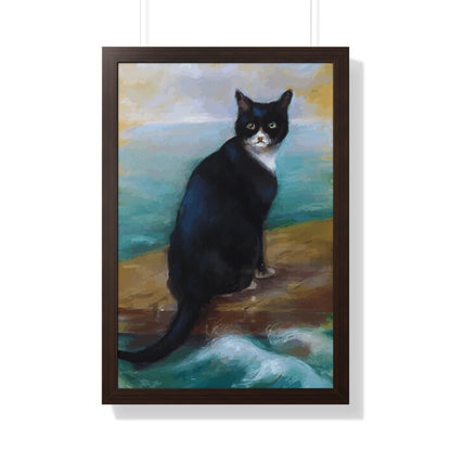 Bismarck Oskar Cat Framed Painting Poster