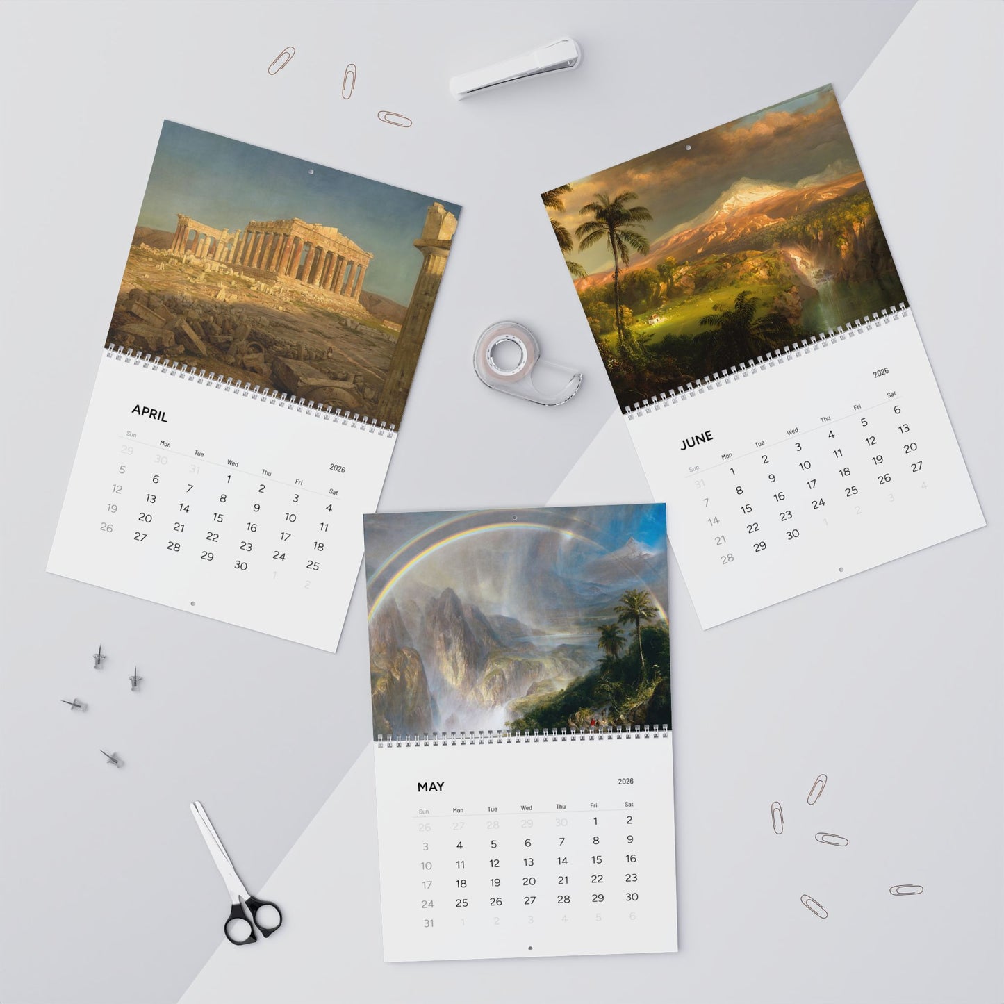 Frederic Edwin Church 2026 Calendar