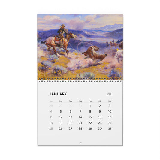 American Western Painting 2026 Calendar