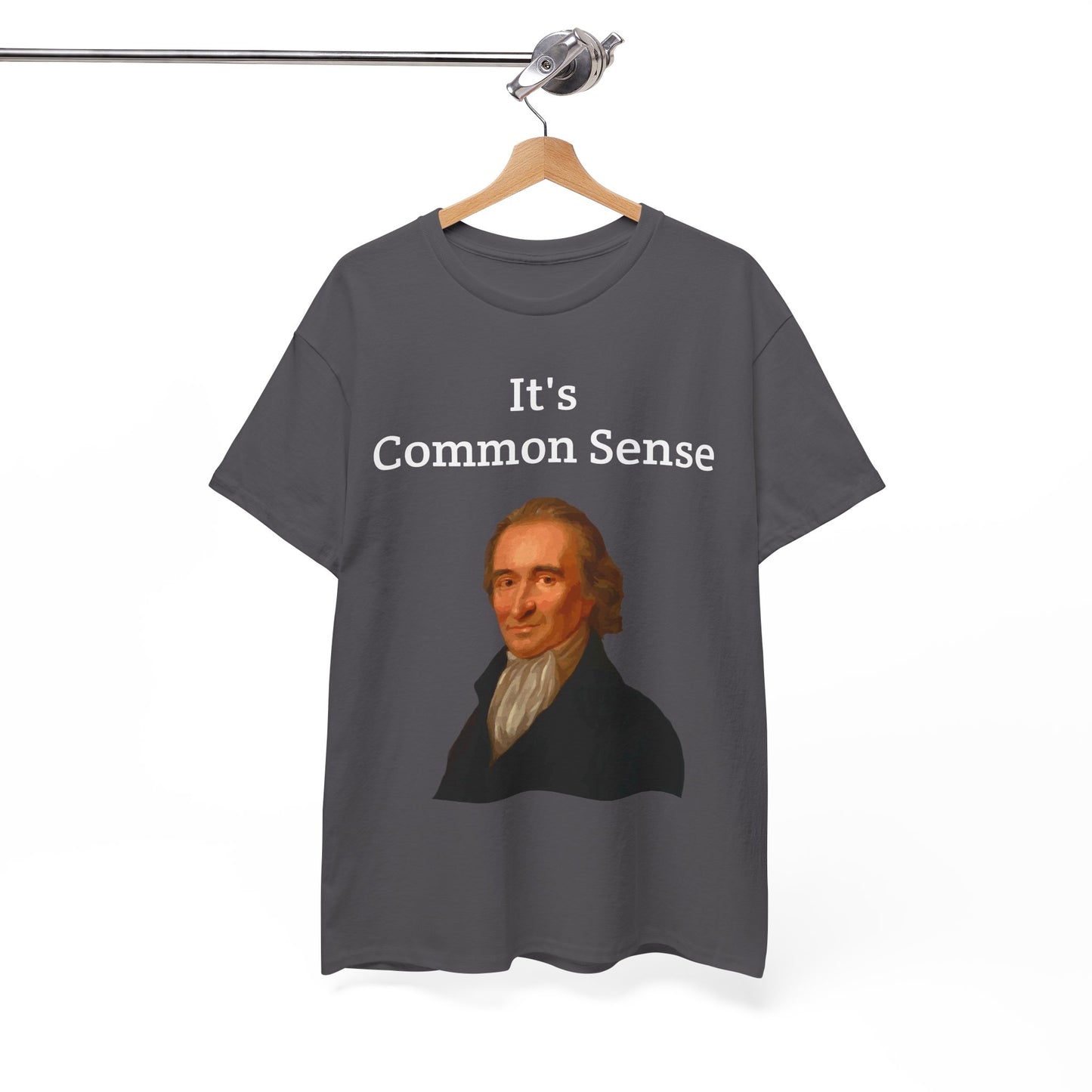 It's Common Sense Thomas Paine History Unisex Heavy Cotton T-Shirt