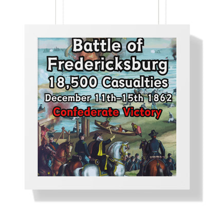 Historical Battle of Fredericksburg Framed Poster