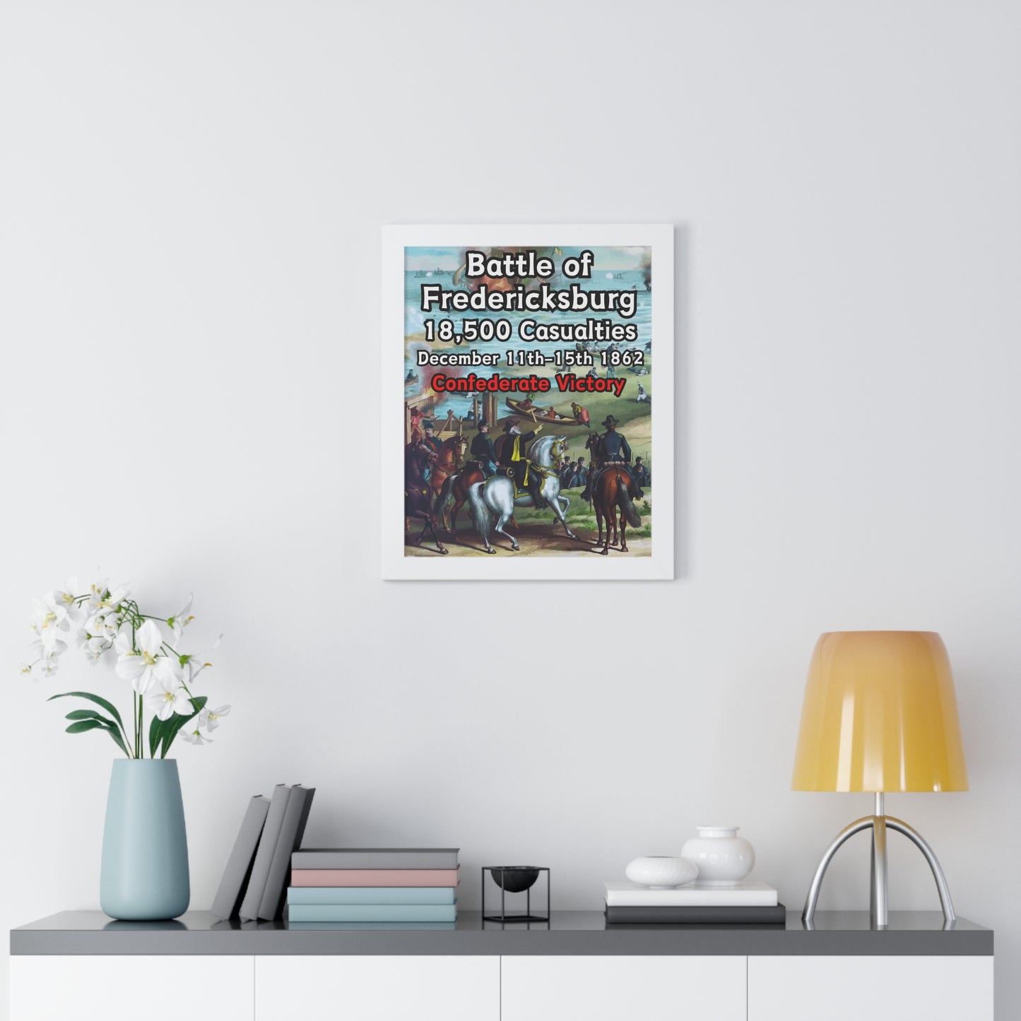 Historical Battle of Fredericksburg Framed Poster