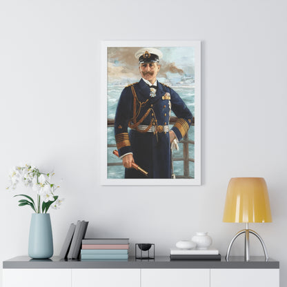 Kaiser Wilhelm II as Grand Admiral Framed Painting Poster