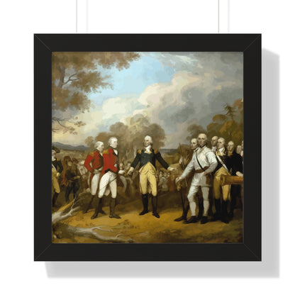 General Burgoyne's Surrender at Saratoga Framed Painting Poster