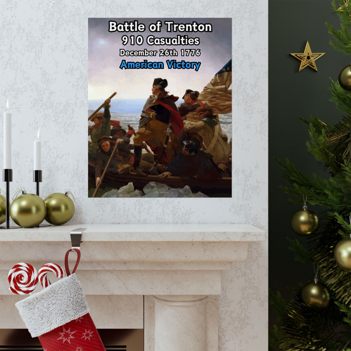 Battle of Trenton Vertical Matte Poster