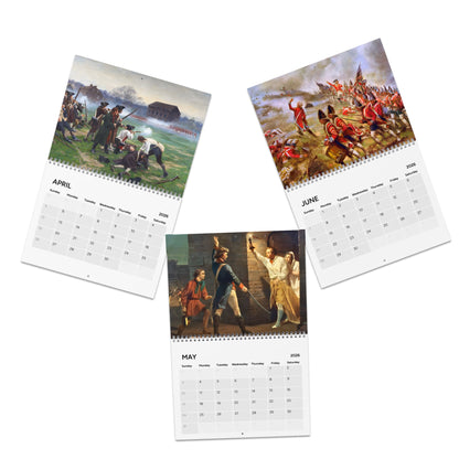 Revolutionary War 2026 Calendar (Grid Style)