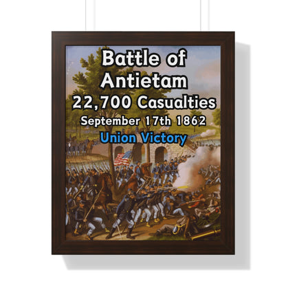 Historical Battle of Antietam Framed Poster