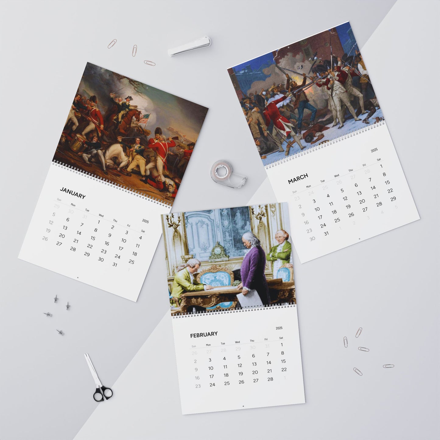 Revolutionary War 2025 Calendar