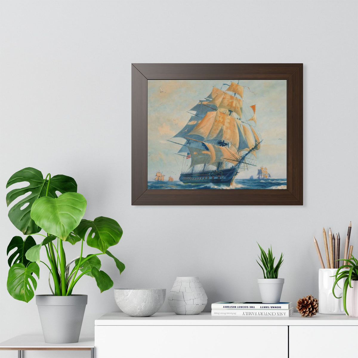USS Constitution "Old Ironsides" Framed Print | Gordon Grant