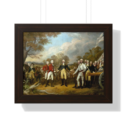 General Burgoyne's Surrender at Saratoga Framed Painting Poster