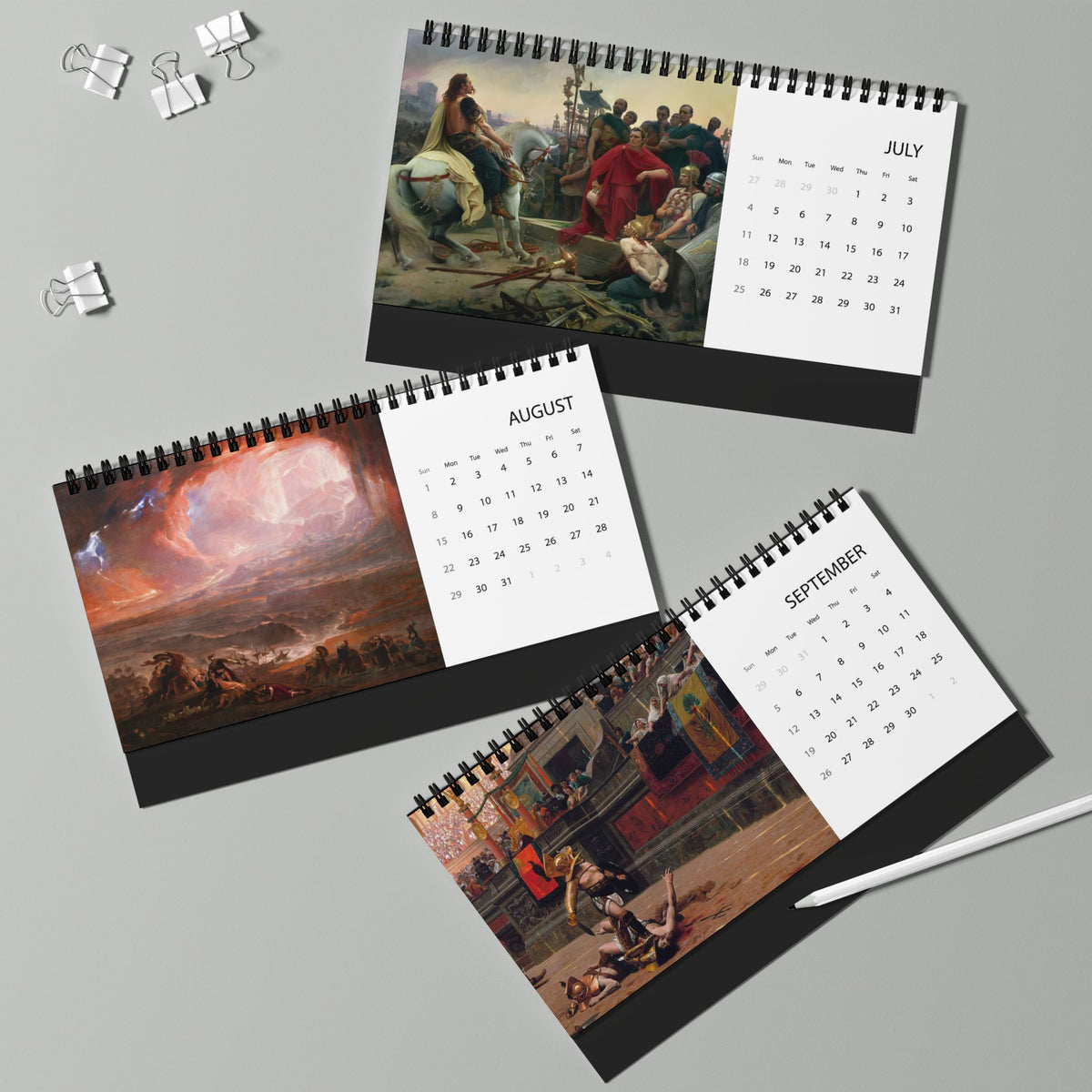 Roman History 2027 Desktop Calendar