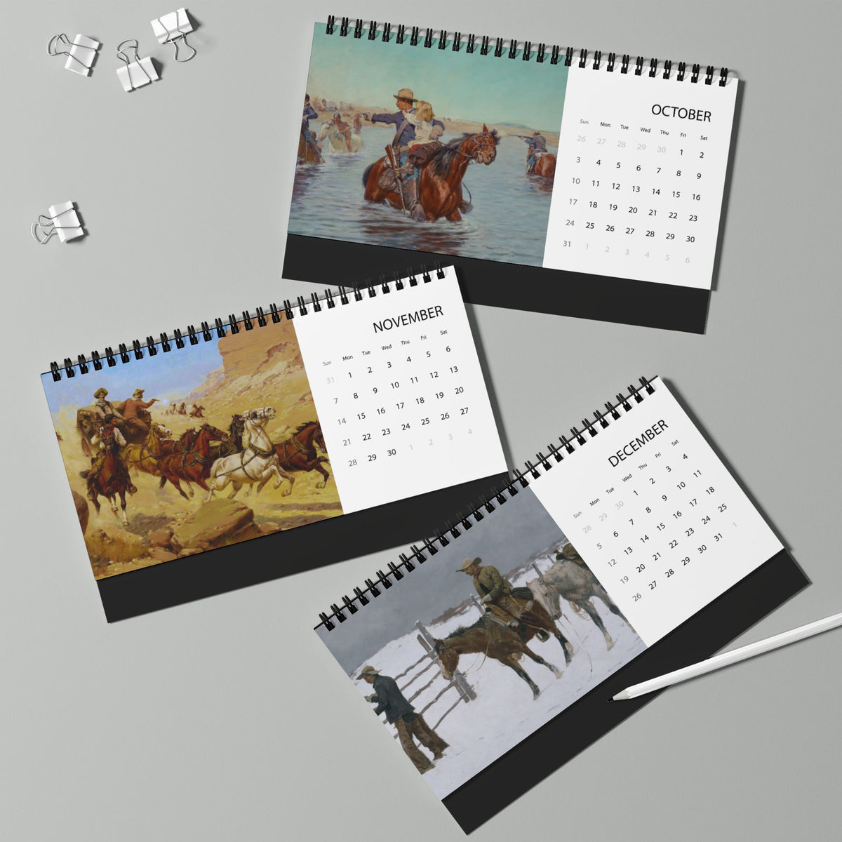 American Western 2027 Desktop Calendar