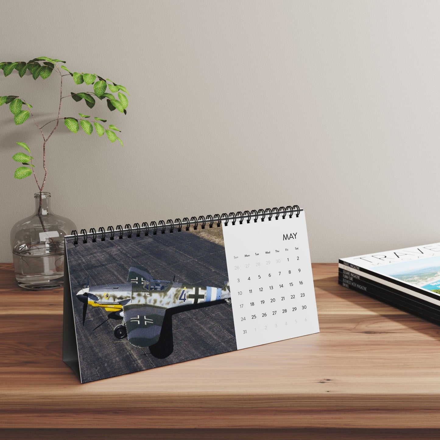 Vintage World War 2 Aircraft 2026 Desktop Calendar