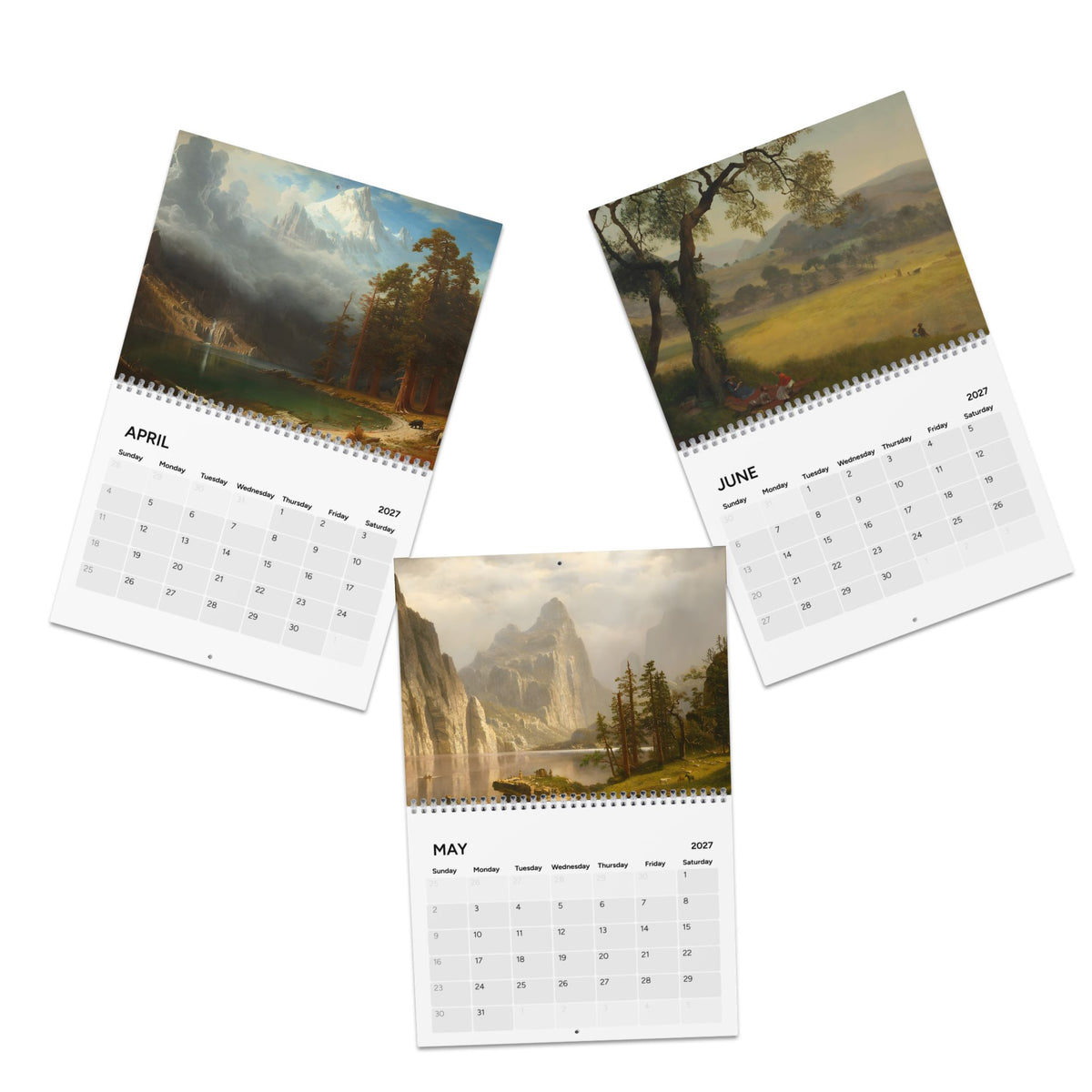 Albert Bierstadt 2027 Painting Calendar