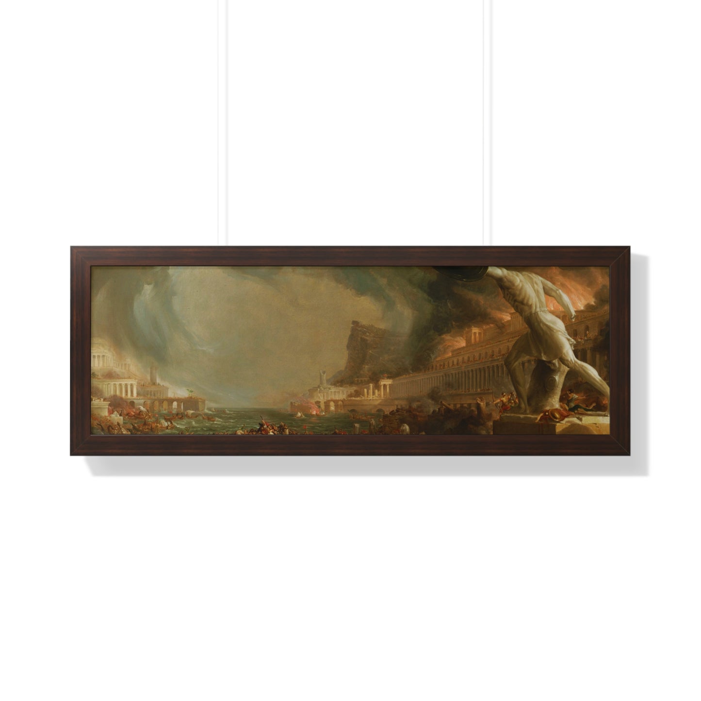 Destruction from The Course of Empire Framed Painting Poster