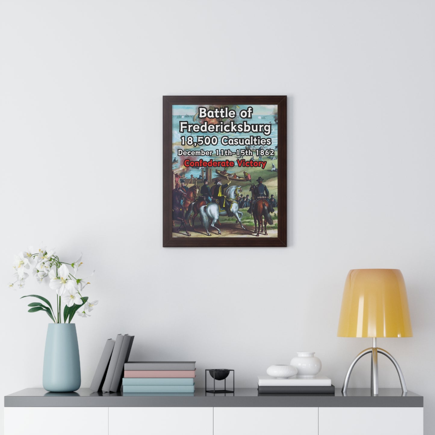 Historical Battle of Fredericksburg Framed Poster