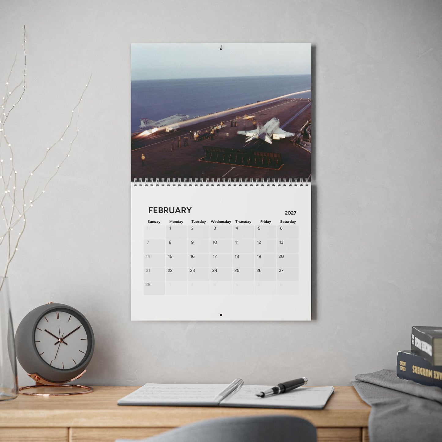Vintage US Jets 2027 Wall Calendar