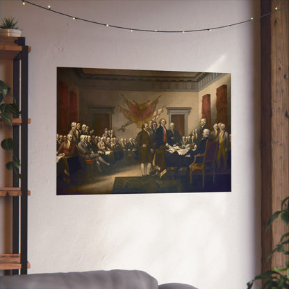 The Signing of The Declaration of Independence Matte Painting Poster