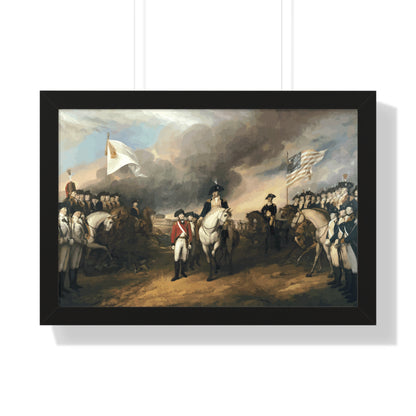 Surrender of Lord Cornwallis at Yorktown Framed Painting Poster