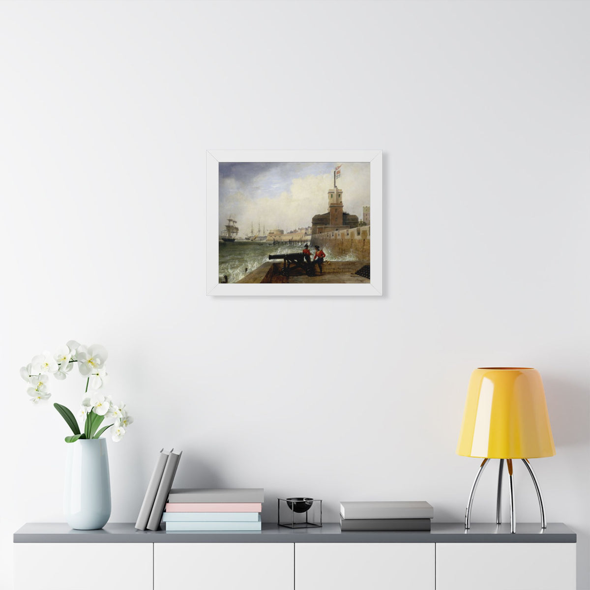 Semaphore at Portsmouth Framed Print | Edward William Cooke, 1836