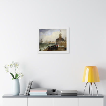 Semaphore at Portsmouth Framed Print | Edward William Cooke, 1836