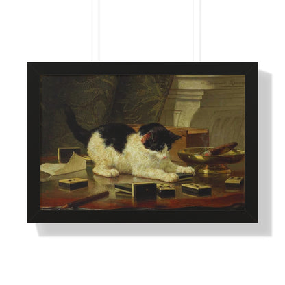 Kitten's Game Framed Painting Poster