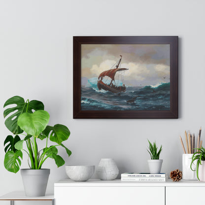 Summer in the Greenland Coast Framed Painting Poster