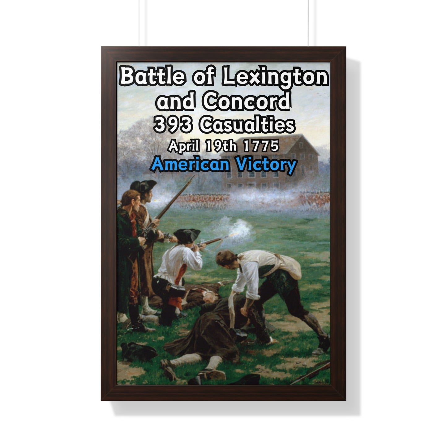 Battle of Lexington and Concord Framed Poster