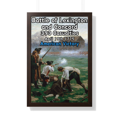 Battle of Lexington and Concord Framed Poster