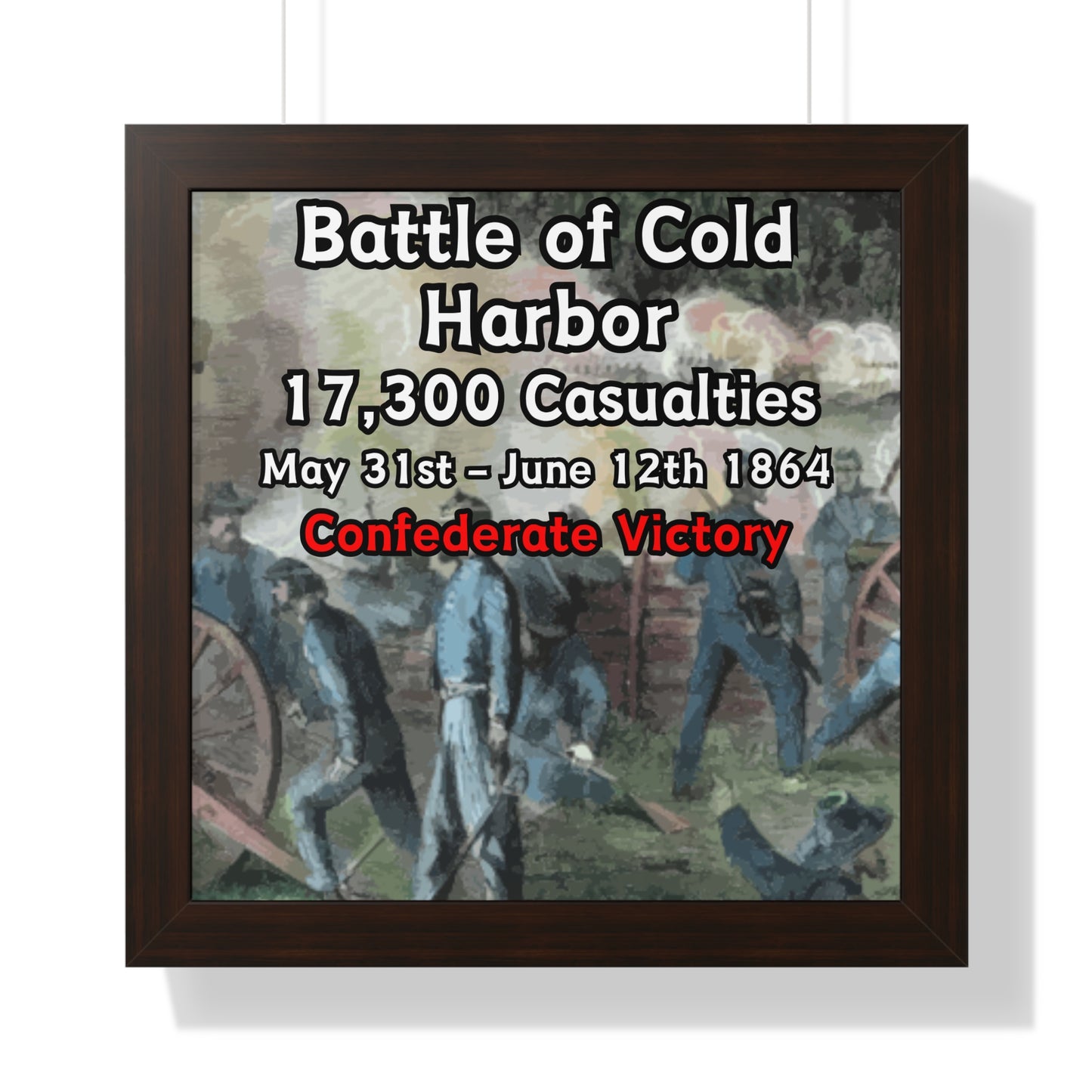 Battle of Cold Harbor Framed Poster