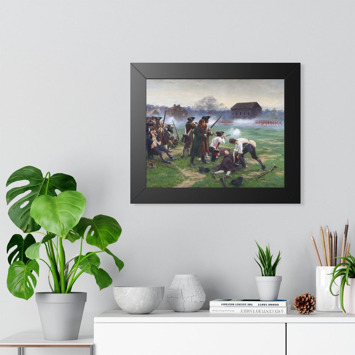 The Battle of Lexington Framed Print | William Barnes Wollen, 1910