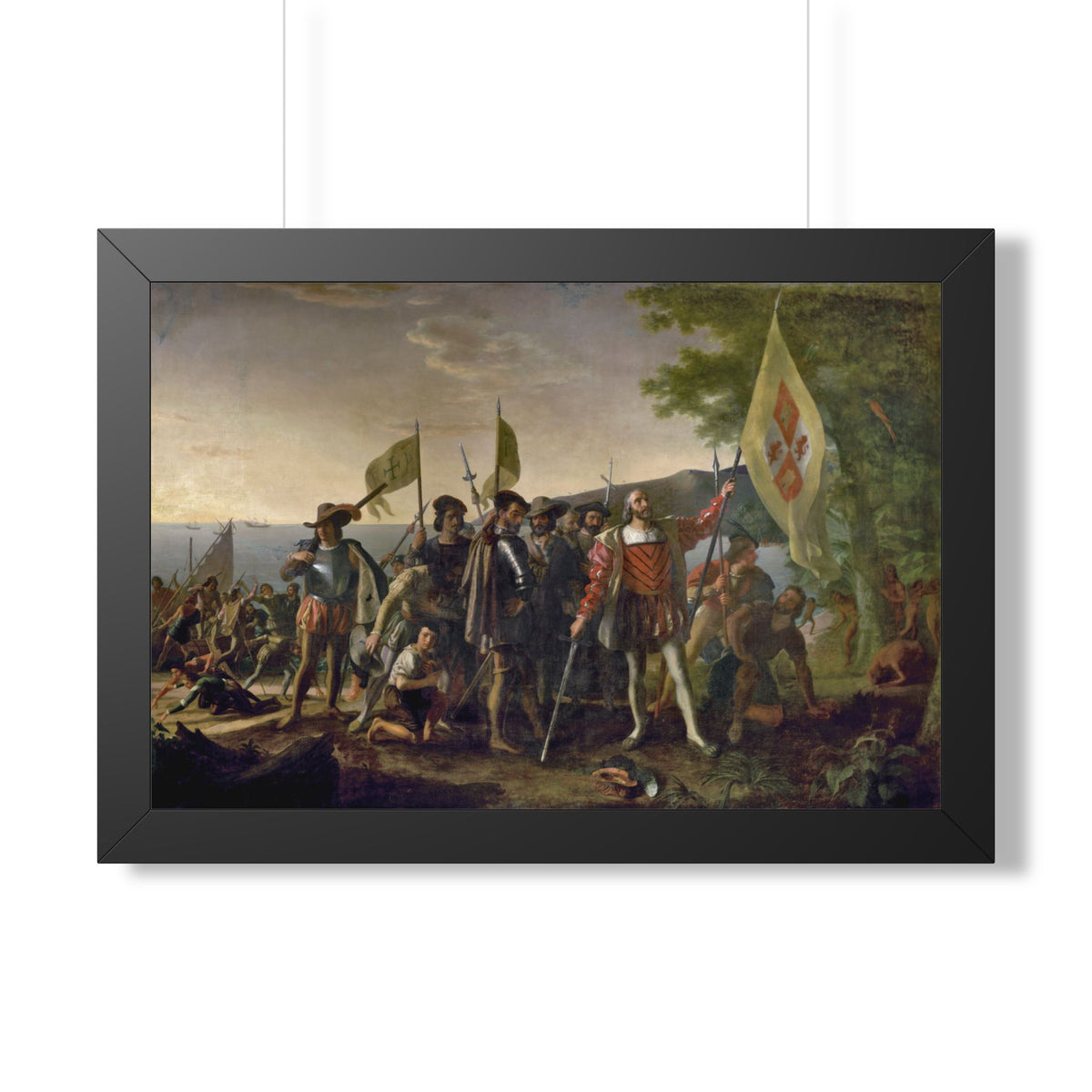 Landing of Columbus Framed Print | John Vanderlyn, 1847