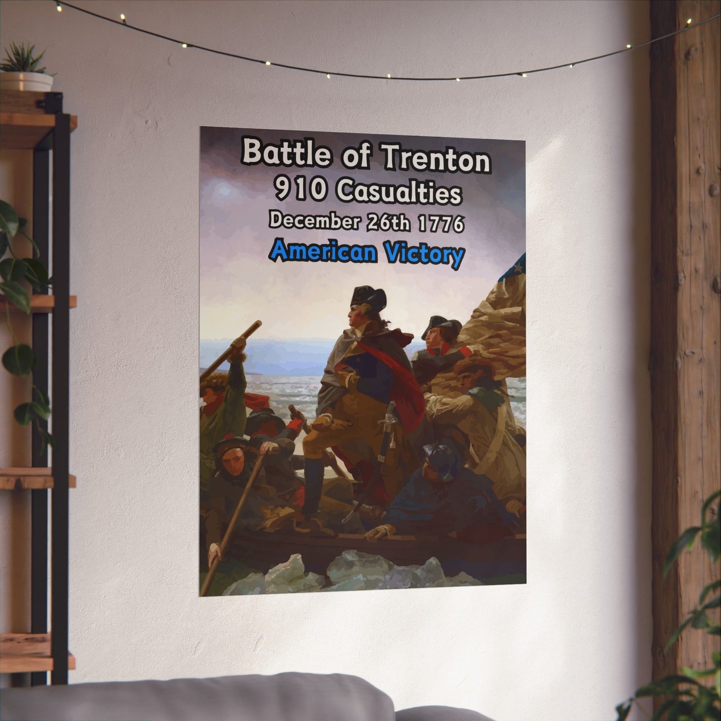 Battle of Trenton Vertical Matte Poster