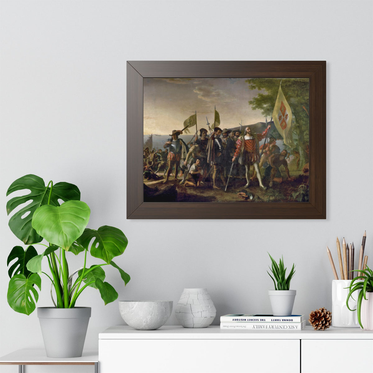 Landing of Columbus Framed Print | John Vanderlyn, 1847