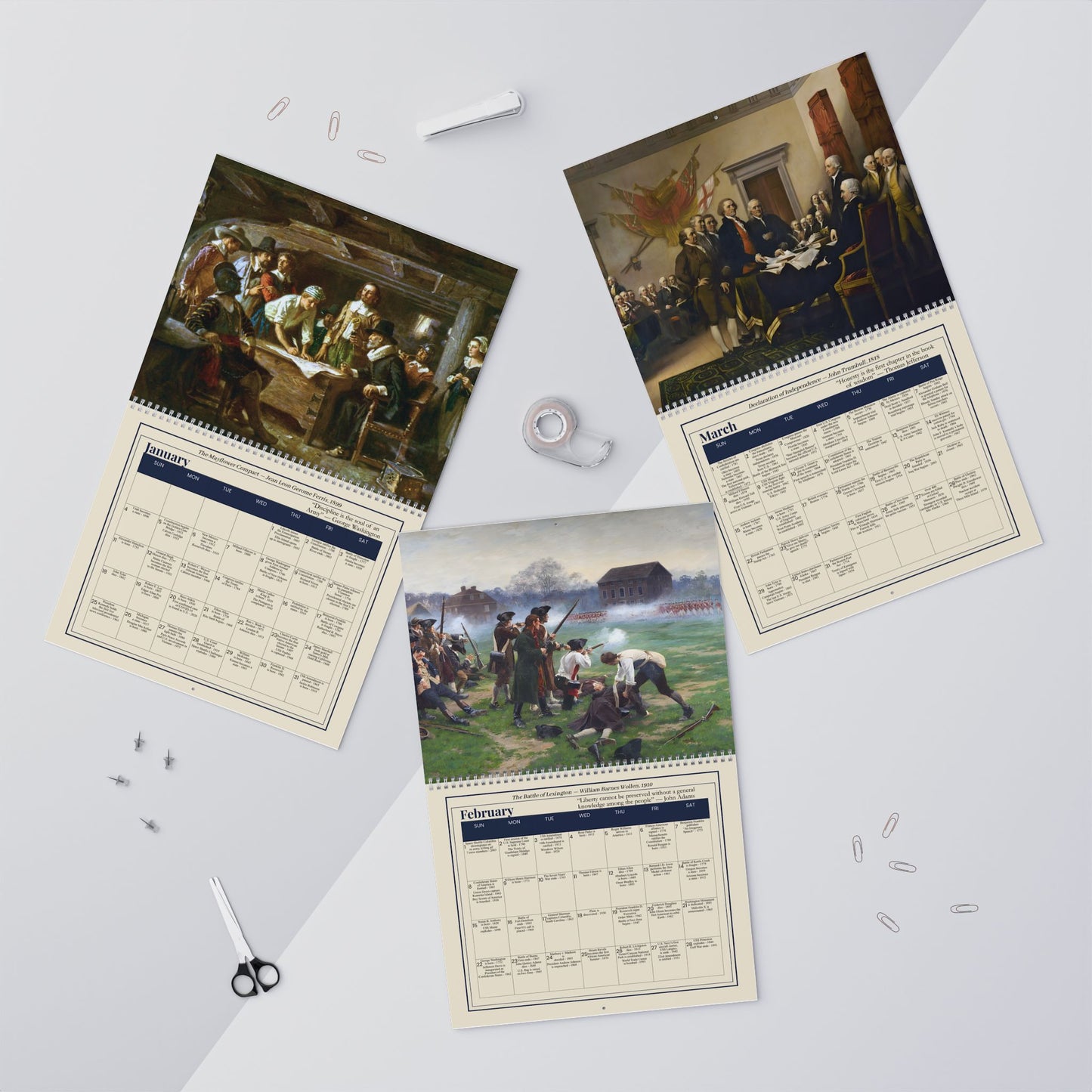 250 Years of American History 1776-2026 | On This Day in American History Calendar