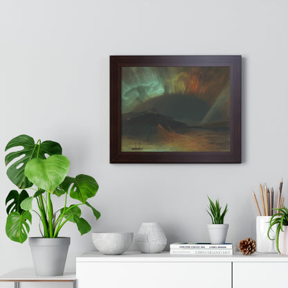 Historical Aurora Borealis Framed Painting Poster