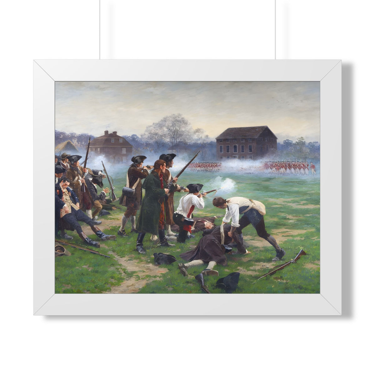 The Battle of Lexington Framed Print | William Barnes Wollen, 1910