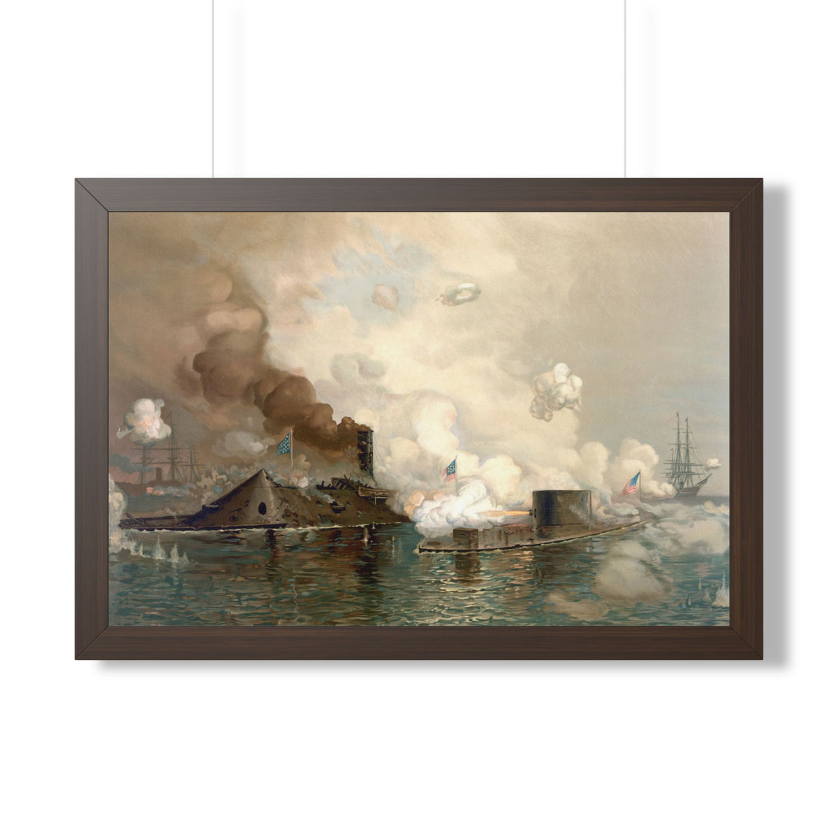 Monitor and Merrimac Framed Print | Julian O. Davidson, 1886