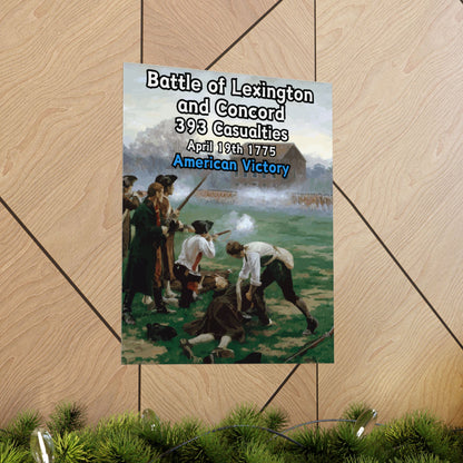 Battle of Lexington and Concord Vertical Matte Poster