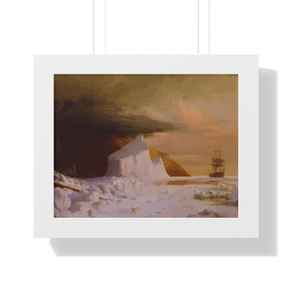 Historical Arctic Summer Framed Painting Poster