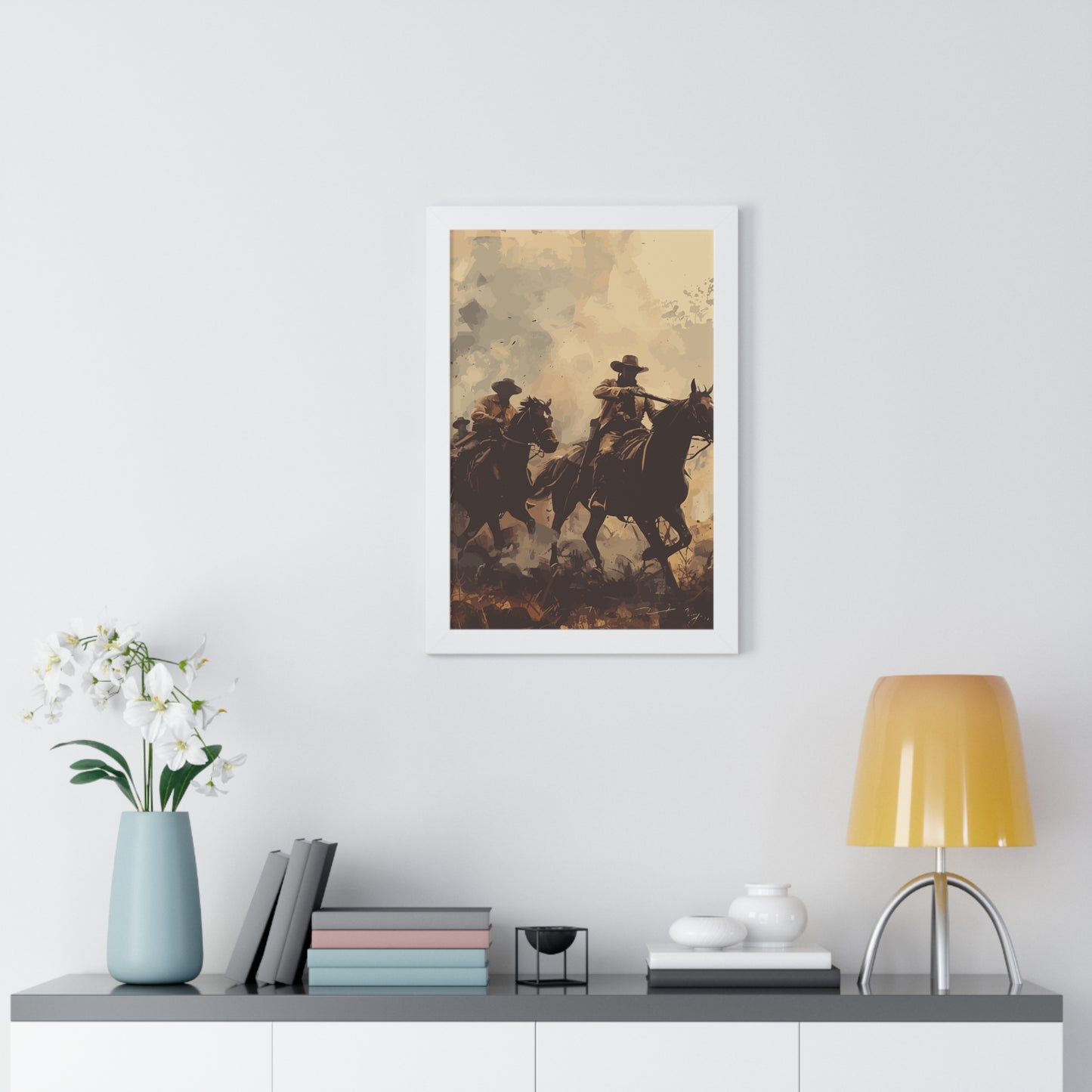 Historical Cowboy Framed Poster