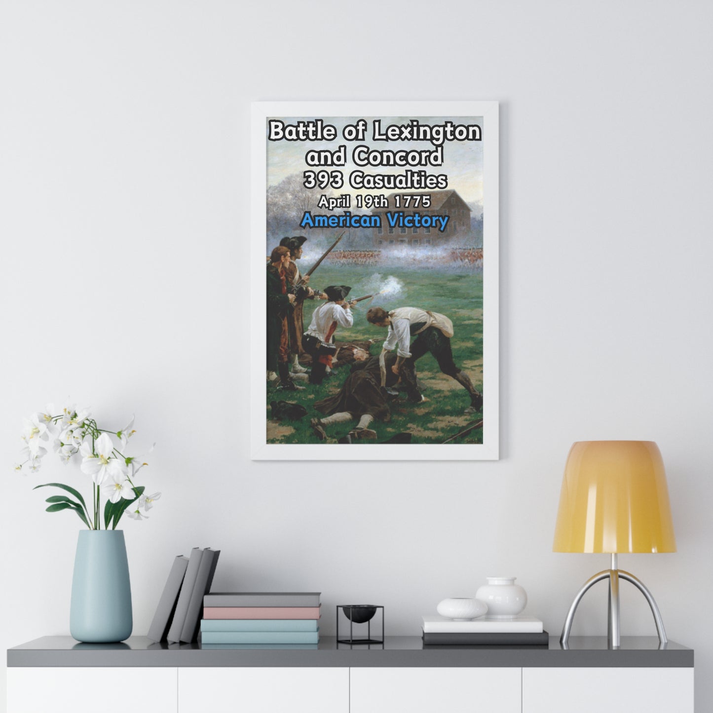 Battle of Lexington and Concord Framed Poster