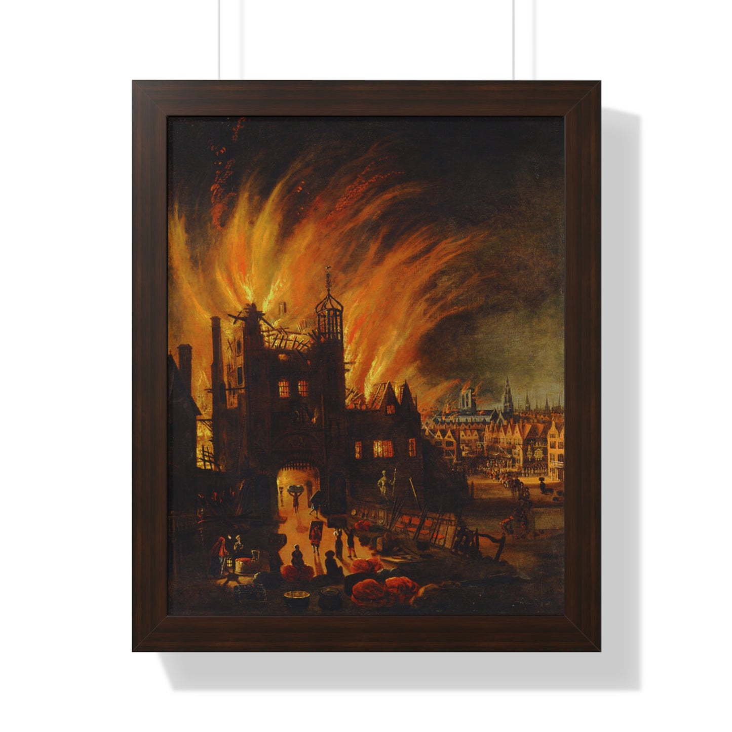 The Great London Fire Painting Poster