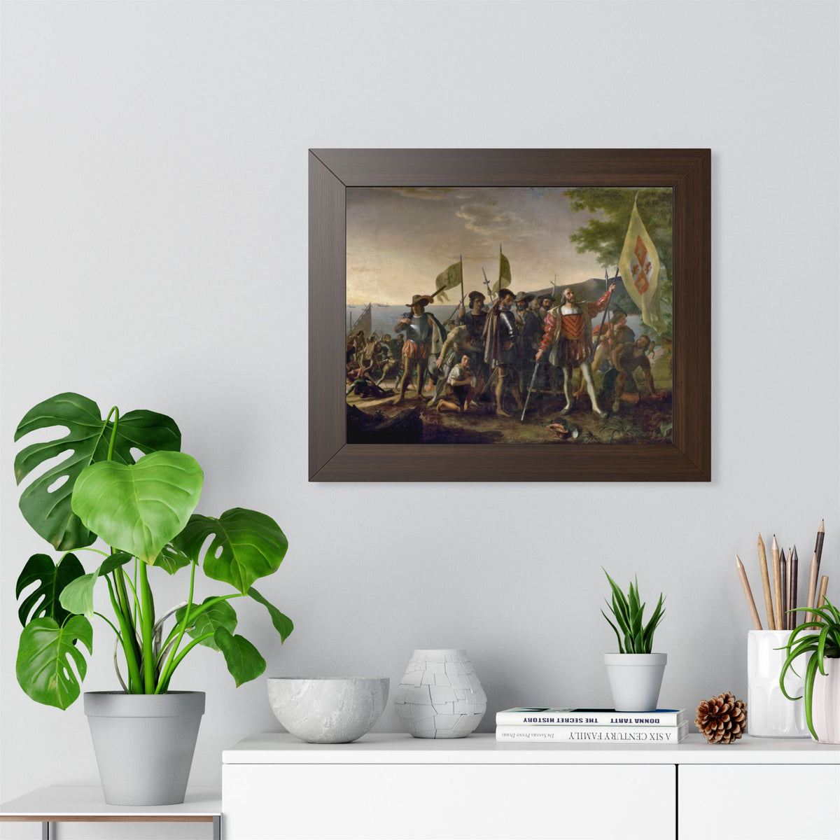 Landing of Columbus Framed Print | John Vanderlyn, 1847