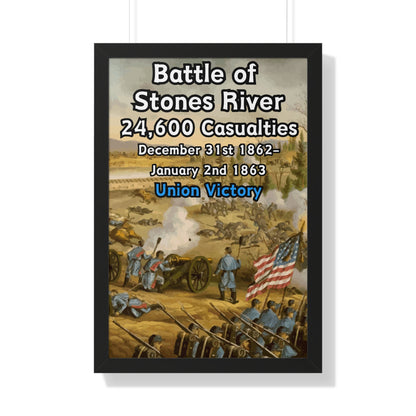 Historical Battle of Stones River Framed Poster