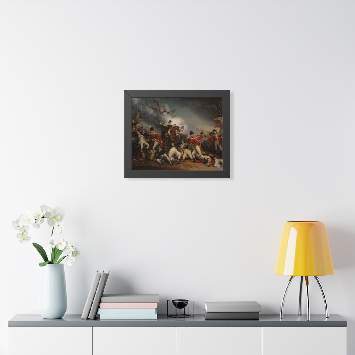 The Death of General Mercer at the Battle of Princeton Framed Print | John Trumbull, c. 1789