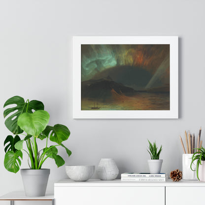 Historical Aurora Borealis Framed Painting Poster