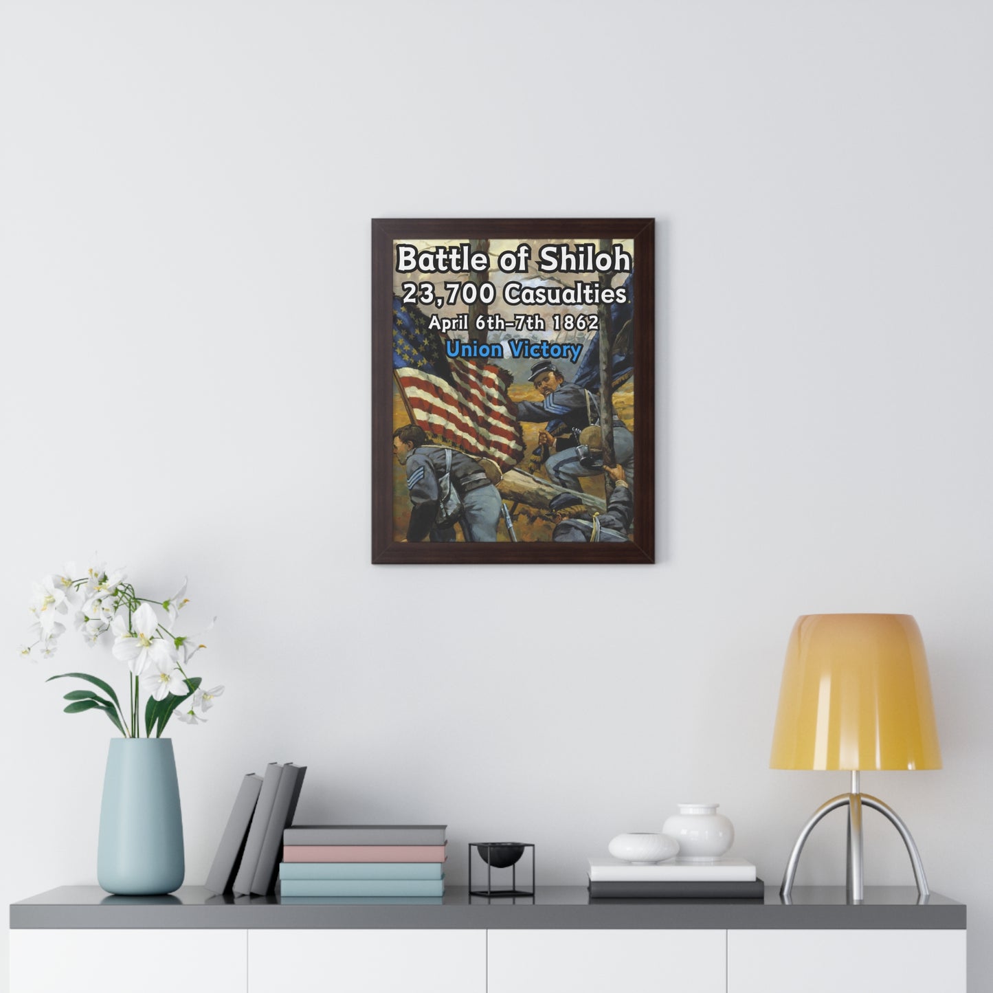 Historical Battle of Shiloh Framed Poster