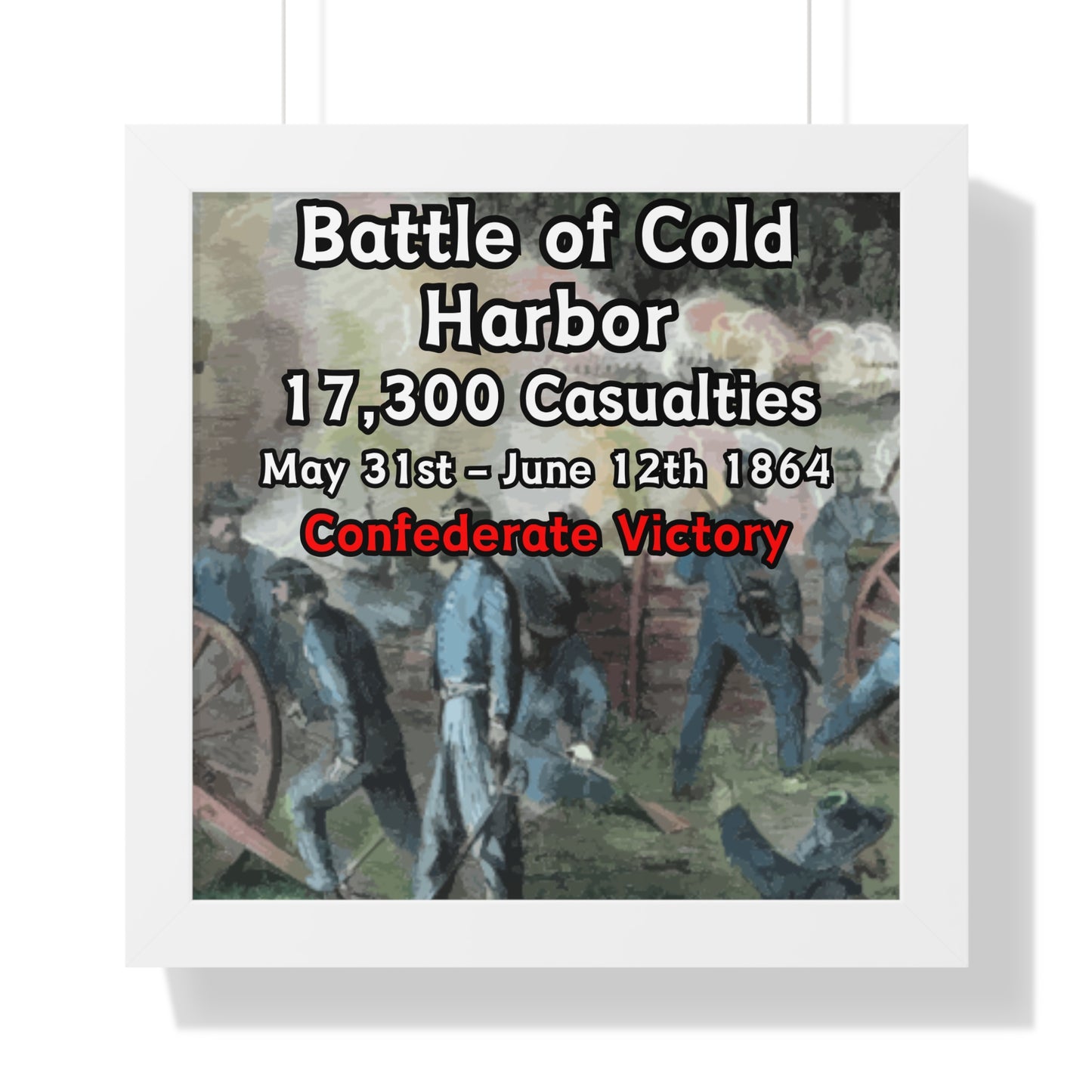 Battle of Cold Harbor Framed Poster