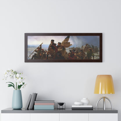 George Washington Crossing the Delaware Framed Painting Poster